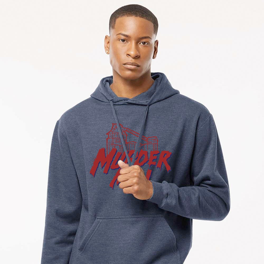 Murder Mill Fleece Hooded Sweatshirt - Heather Denim