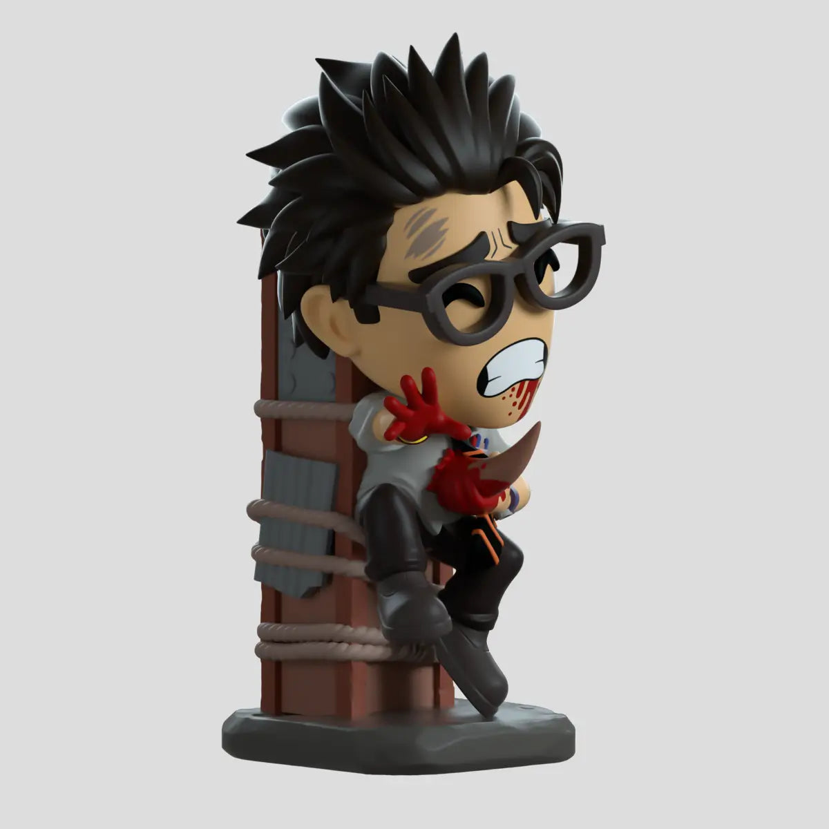 Front view of vinyl figurine 'Dwight' by YouTooz from Dead by Daylight universe