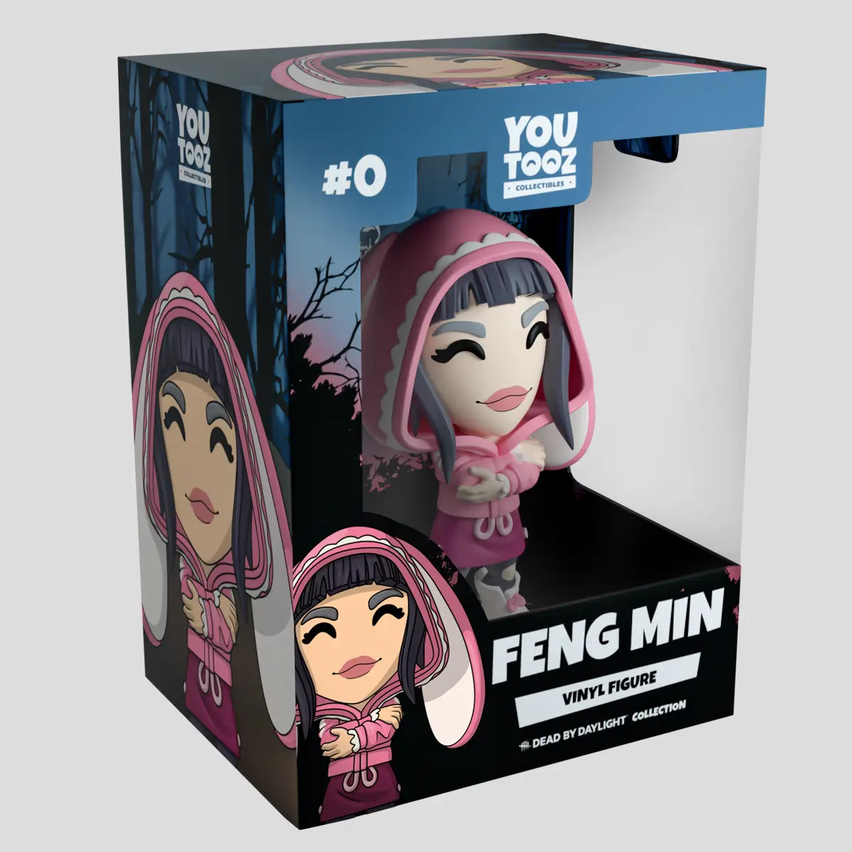 Boxed vinyl figurine of 'Feng Min' by YouTooz from Dead by Daylight universe