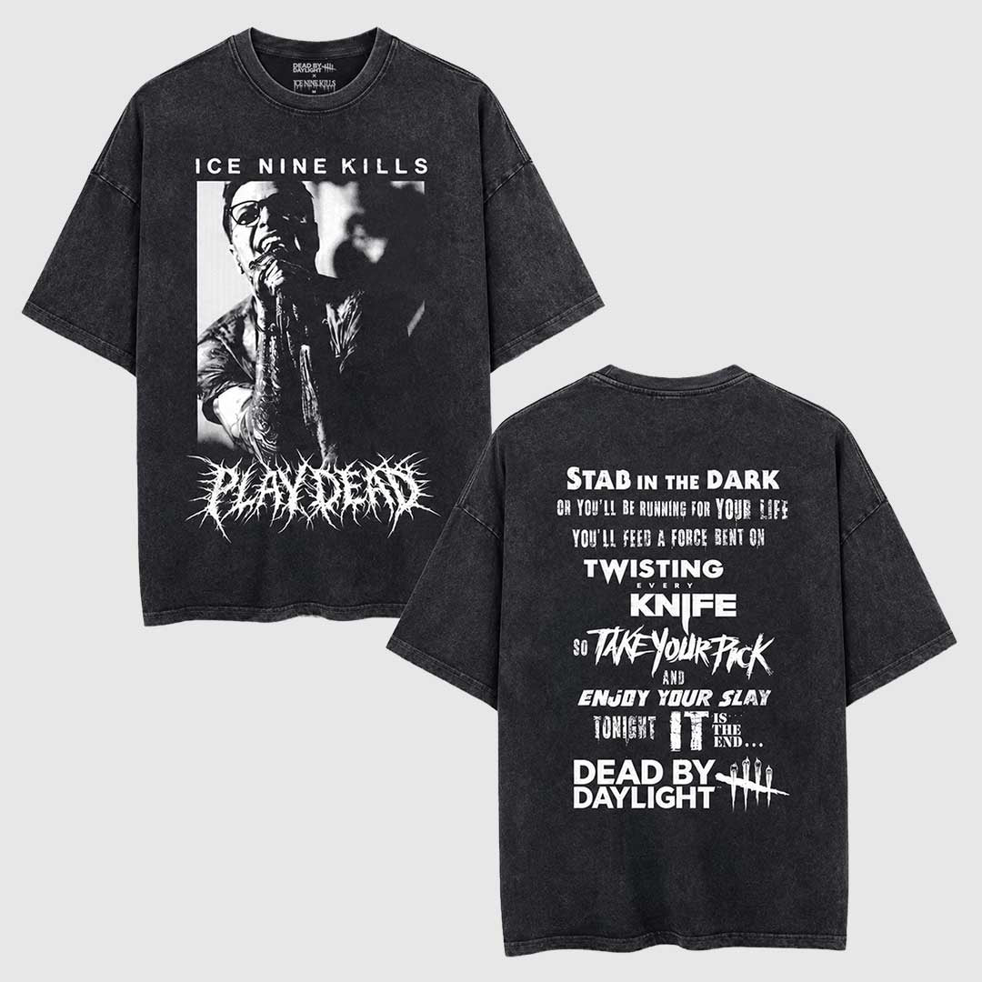 Dead by Daylight x Ice Nine Kills - Devils in the Details Lyric Heavyweight T-shirt