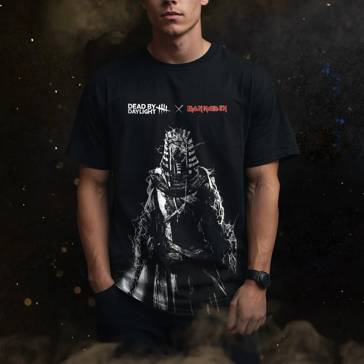 Dead by Daylight x Iron Maiden Pharaoh Eddie Tee
