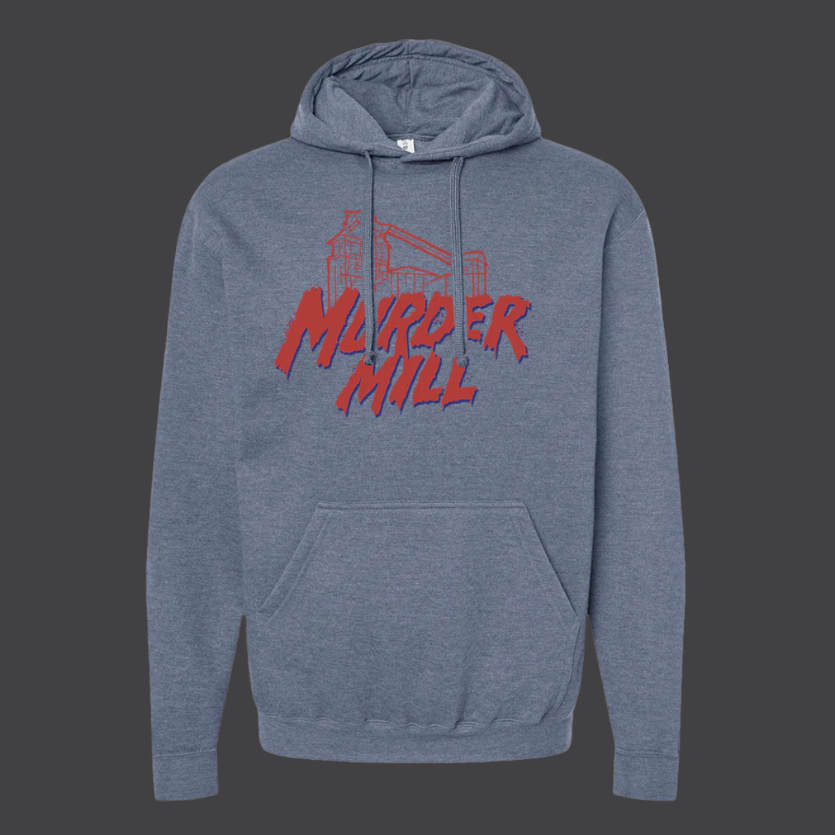 Murder Mill Fleece Hooded Sweatshirt - Heather Denim