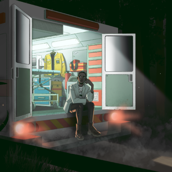 Close up of Steady Pulse key art print