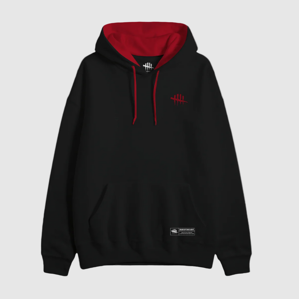 9th Anniversary Unisex Hoodie Jet Black Fire Red