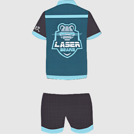 Women's Laser Bears Jersey Top and Shorts Set