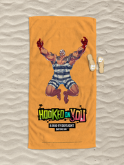 Hooked On You Trapper Beach Towel