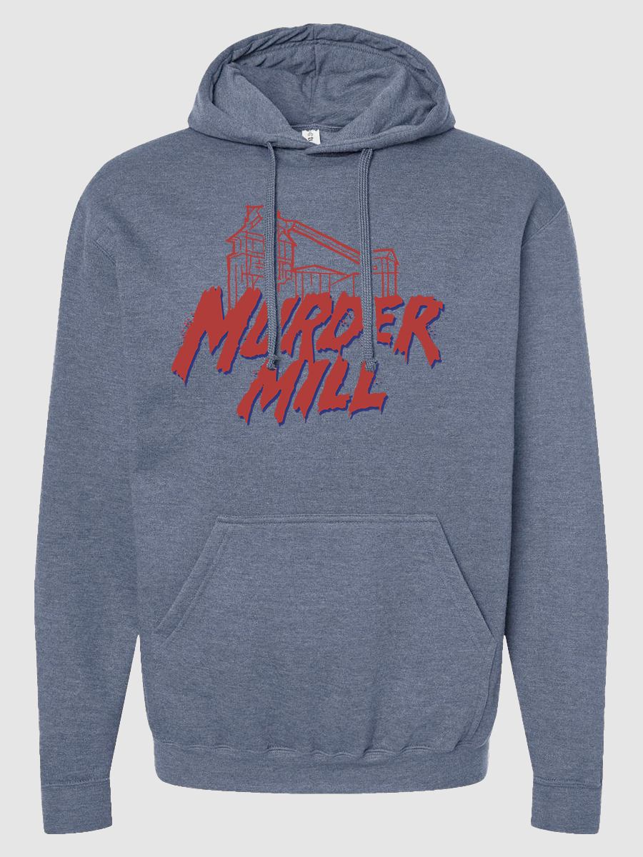 Murder Mill Fleece Hooded Sweatshirt - Heather Denim