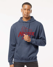 Murder Mill Fleece Hooded Sweatshirt - Heather Denim