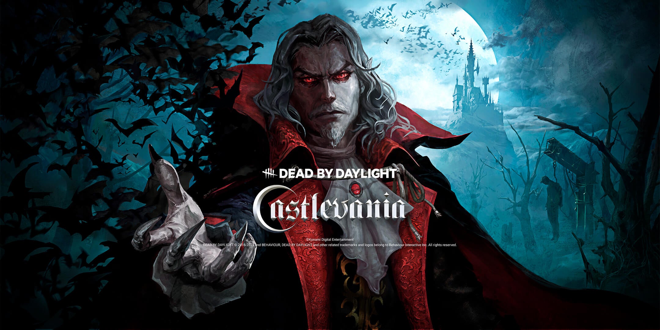 Picture featuring Castlevania background and dead by daylight universe