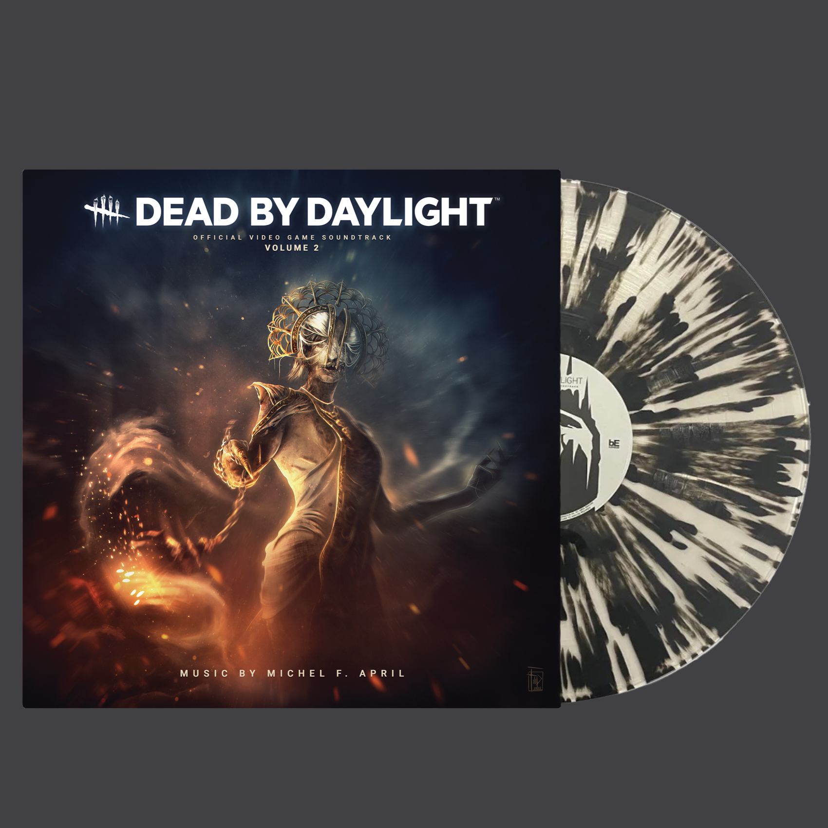 Vinyl record with 'Dead by Daylight' album cover featuring The Plague and text.