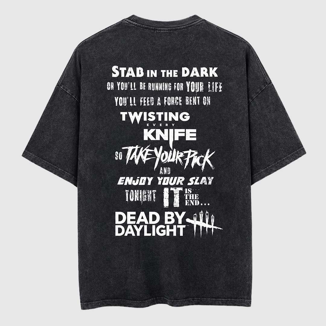 Dead by Daylight x Ice Nine Kills - Devils in the Details Lyric Heavyweight T-shirt