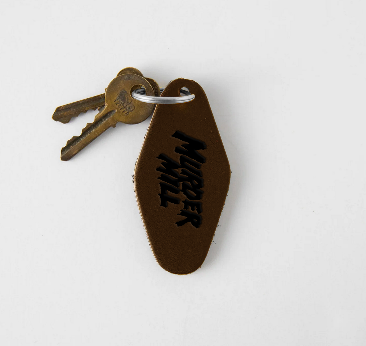 Murder Mill Leather Keychain (Brown)