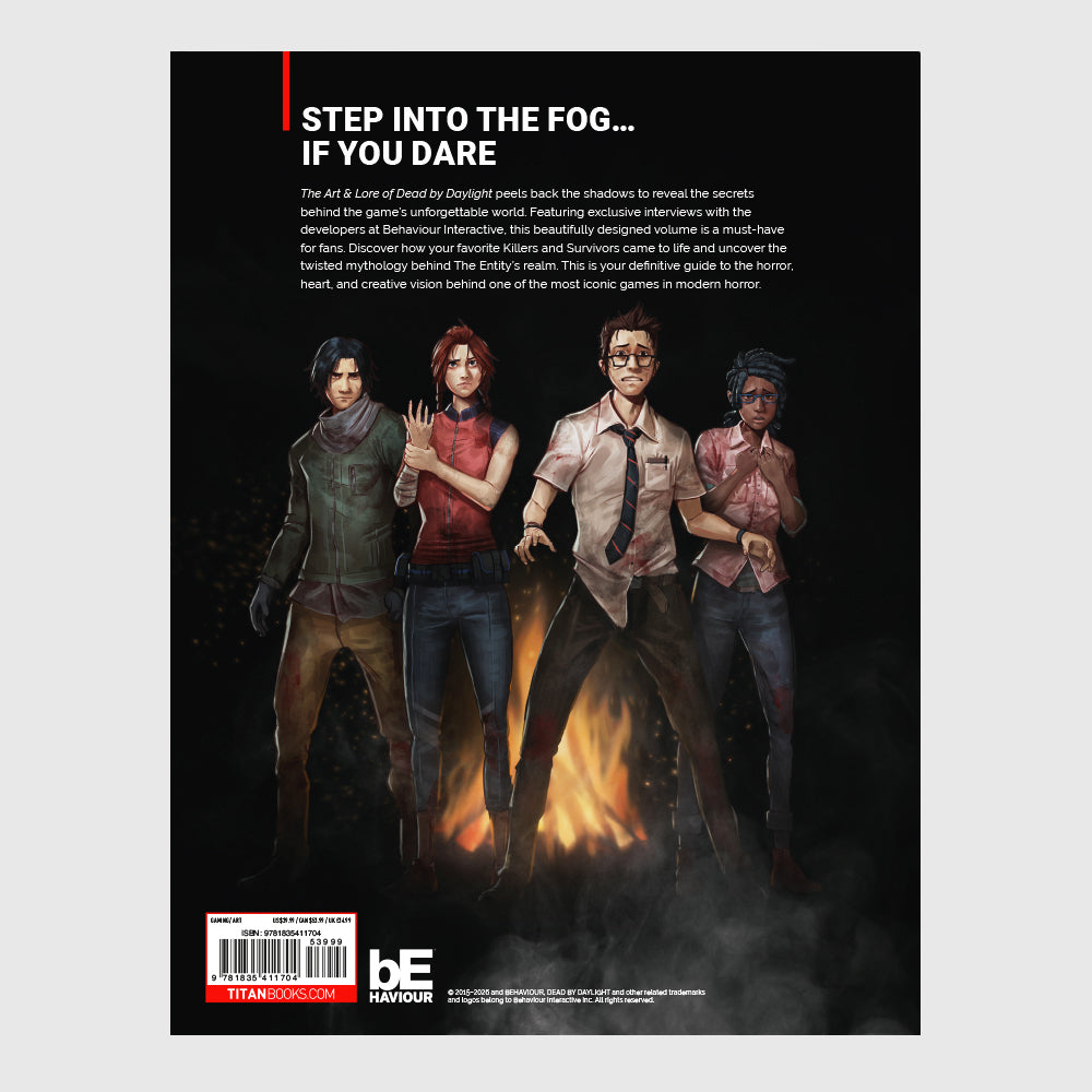The art and lore of dead by daylight artbook- back cover