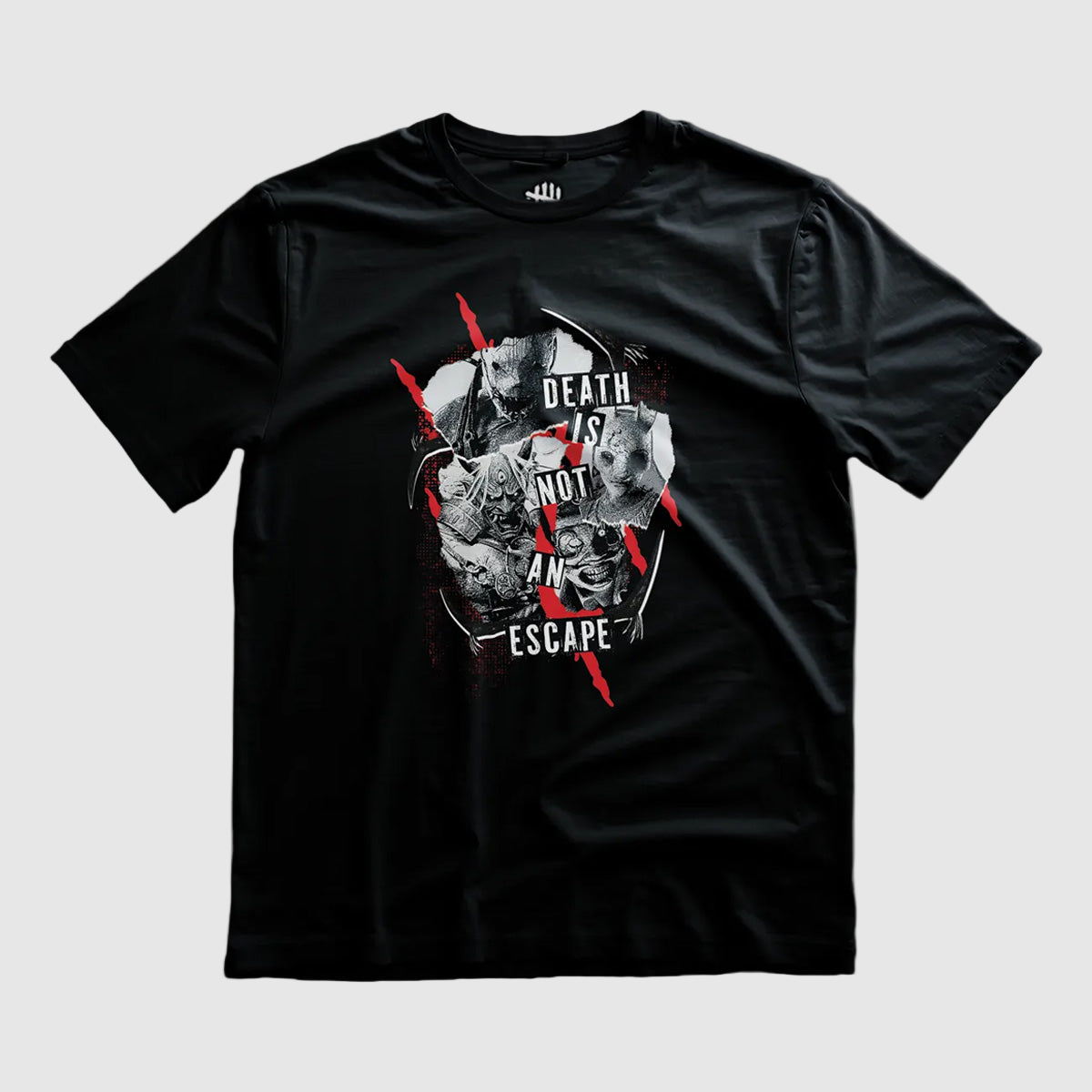 Death is not an escape t-shirt - front view from Dead by Daylight universe