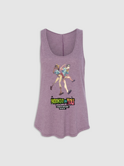 Hooked On You Claudette & Dwight Tank Top - Vintage Iris