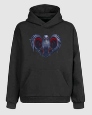 Crow Heart Hoodie - Black