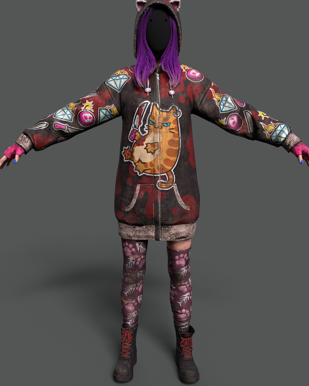 The Legion (Susie)'s Lethal Kitten Hoodie – Dead By Daylight