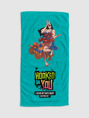Hooked On You Huntress Beach Towel