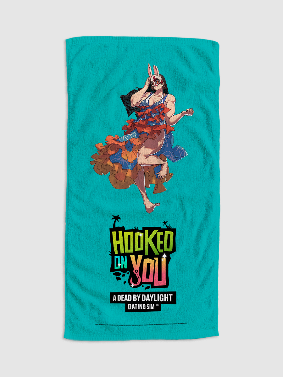 Hooked On You Huntress Beach Towel