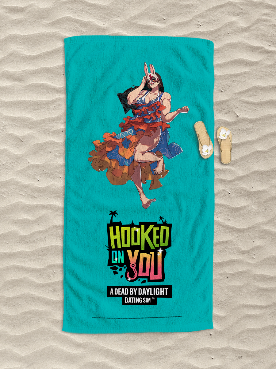 Hooked On You Huntress Beach Towel