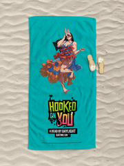 Hooked On You Huntress Beach Towel