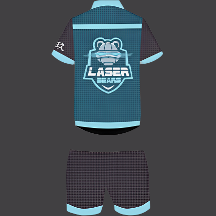 Women's Laser Bears Jersey Top and Shorts Set