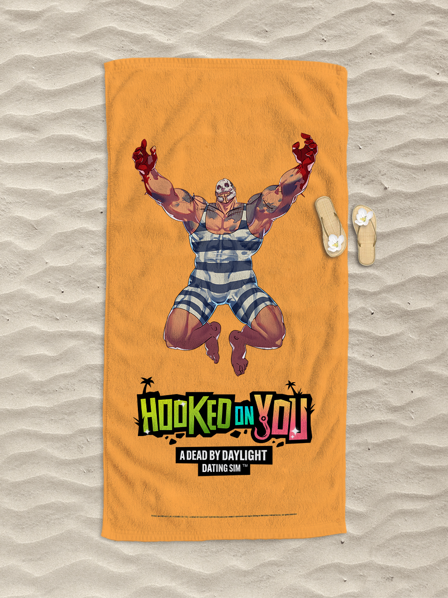 Hooked On You Trapper Beach Towel