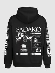 Retro Sadako Hoodie - Black
